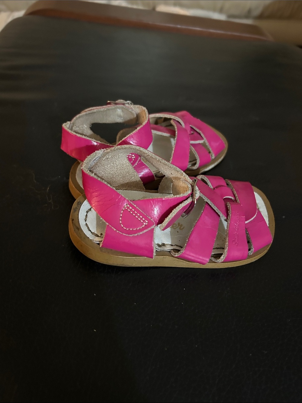 Toddler Pink Salt water Sandals with Hook-and-Loop Closure